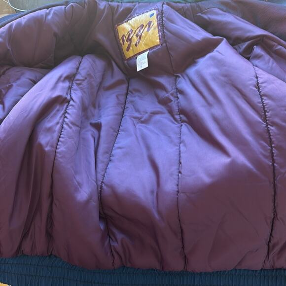 Vintage 90s Izzi Sik Coat Nylon Puffer Shiny Jacket Large Nineties M Video - Picture 8 of 10